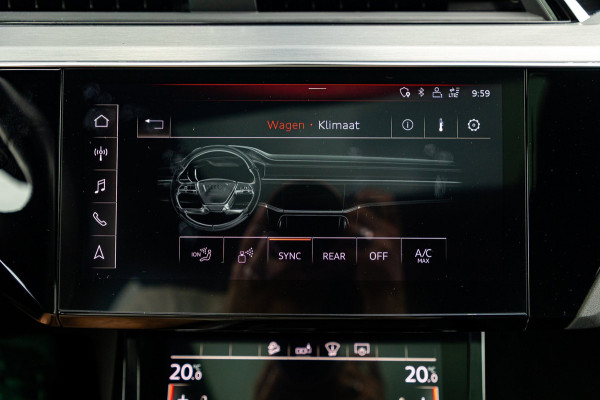 Audi e-tron Sportback 55 quattro S-Line 95 kWh Soh 92% I Panoramadak I Leder I B&O I Adaptive Cruise I HeadUp I Luchtvering