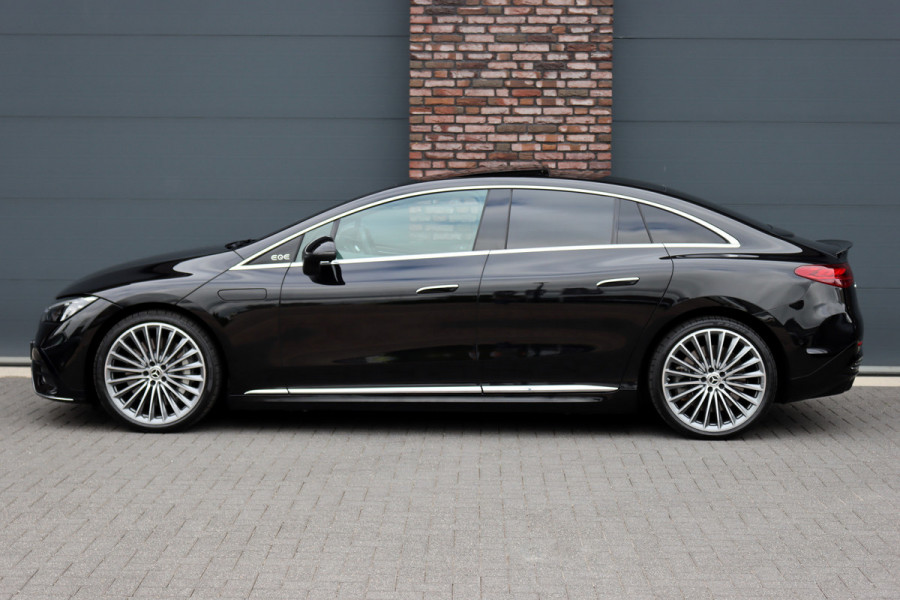 Mercedes-Benz EQE 300 Business Solution AMG 90 kWh | Luchtvering | Distronic | Memory | Panoramadak | Warmtepomp | Camera | Keyless Go | Dodehoekassistent |