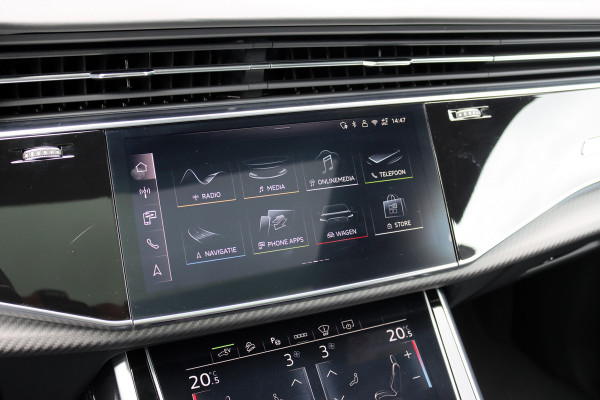 Audi Q8 55 TFSI e Quattro Pro Line S | Luchtvering | Achterasbesturing | ACC | Bang&Olufsen | Trekhaak | Matrix-LED | Soft-Close | Verwarmd Stuurwiel | Panoramadak | Keyless Entry |