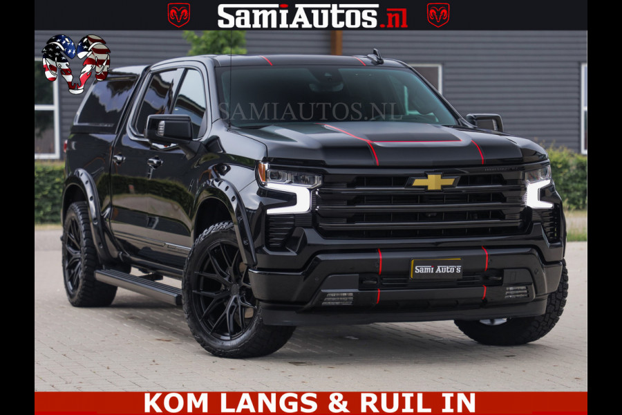 Chevrolet Silverado HULK PACK | BEAST | HUIF | BLACK OPS | BOM VOL | GARANTIE TOT 24-01-2028 | DC 5 PERSOONS | DUBBELE CABINE | HUD | COMFORT STOELEN GEKOELD EN VERWARMD | BOSE | EN NOG VEEL MEER ....| 6.2 V8 426PK |
