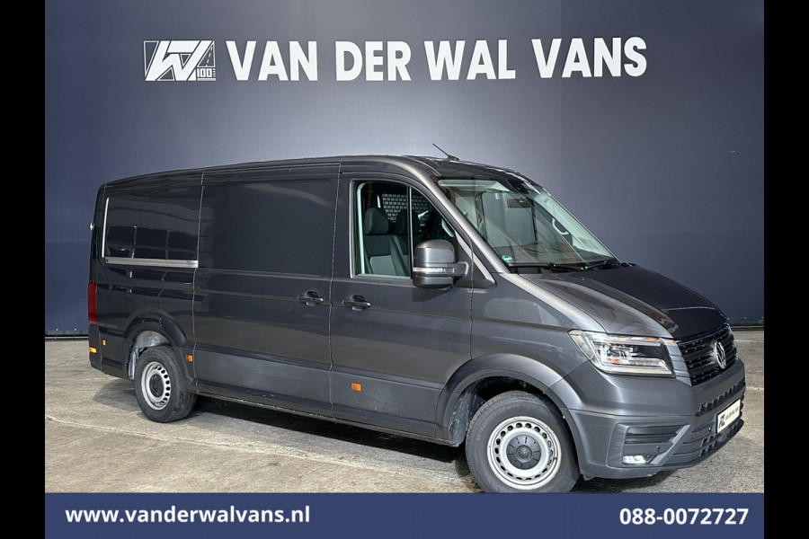 Volkswagen Crafter 2.0 TDI 141pk L3H2 L2H1 Euro6 Airco | Camera | Navigatie | LED | 3000kg Trekhaak | Cruisecontrol Android Auto, Leder, Verwarmde voorruit, Parkeersensoren, Bijrijdersbank