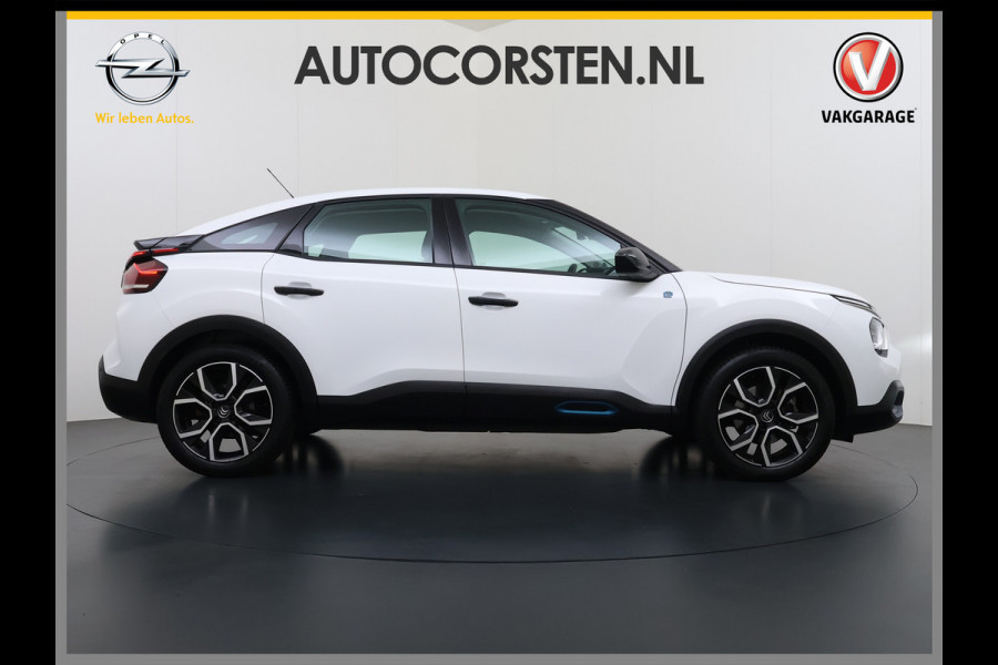 Citroën Ë-C4 Feel 50kWh 360°Camera 3D-Navi Ecc Apple Carplay Android Auto Cruise Control Regen-Lichtsensor Pdc Led Lmv SOH 89% Lane Assist Isofix Connected Apps Bluetooth DAB 1e Eigenaar Dealeronderhouden Origineel Nederlandse Auto