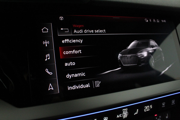 Audi A3 Sportback 40 TFSI e S line edition > Sfeerverlichting/18inch/Trekhaak/Plug in hybrid/Mythos Black