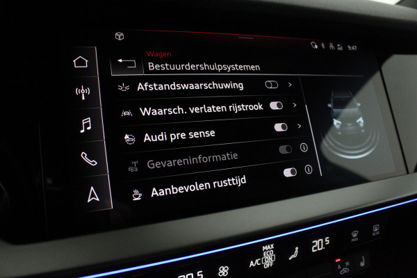 Audi A3 Sportback 40 TFSI e S line edition > Sfeerverlichting/18inch/Trekhaak/Plug in hybrid/Mythos Black