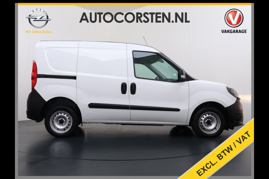 Fiat Doblò Cargo 1.6JTD 101PK 3-Persoons Airco Euro 6 S Betonplex Vloer Wandbetimmering Schuifdeur Dealeronderhouden Origineel Nederlandse Auto