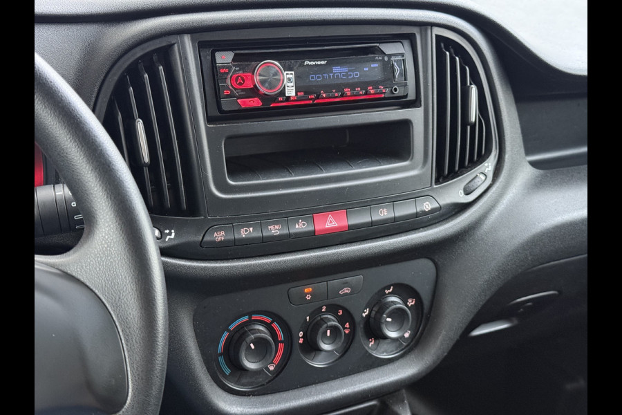 Fiat Doblò Cargo 1.6JTD 101PK 3-Persoons Airco Euro 6 S Betonplex Vloer Wandbetimmering Schuifdeur Dealeronderhouden Origineel Nederlandse Auto
