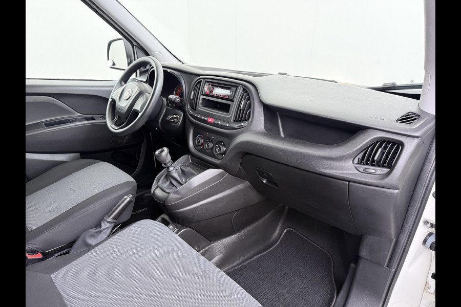 Fiat Doblò Cargo 1.6JTD 101PK 3-Persoons Airco Euro 6 S Betonplex Vloer Wandbetimmering Schuifdeur Dealeronderhouden Origineel Nederlandse Auto