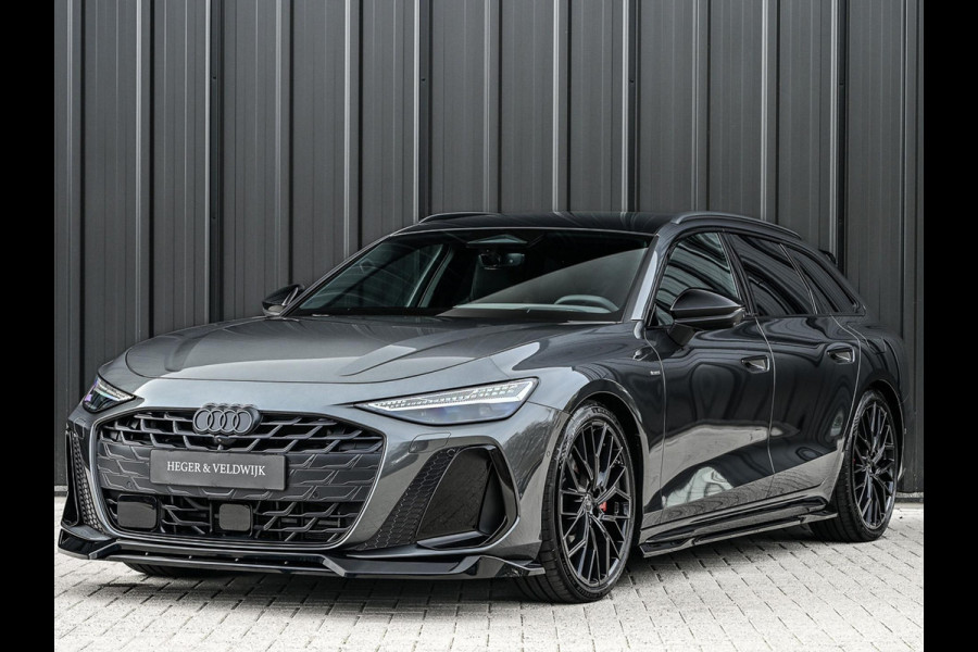 Audi A6 Avant 2.0 e-hybrid quattro S edition Competition | Panoramadak | B&O | Stoelventilatie en Massage | 360 Camera | Luchtvering | Ambiance Interieur | Achterasbesturing | Carbon Inleg | Head-Up | S-Seats | Passagiers Display |