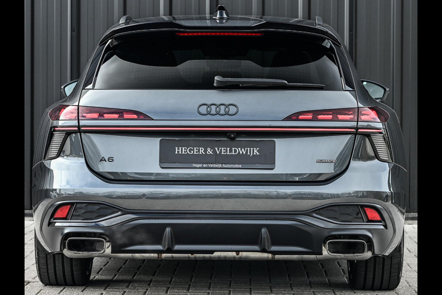 Audi A6 Avant 2.0 e-hybrid quattro S edition Competition | Panoramadak | B&O | Stoelventilatie en Massage | 360 Camera | Luchtvering | Ambiance Interieur | Achterasbesturing | Carbon Inleg | Head-Up | S-Seats | Passagiers Display |