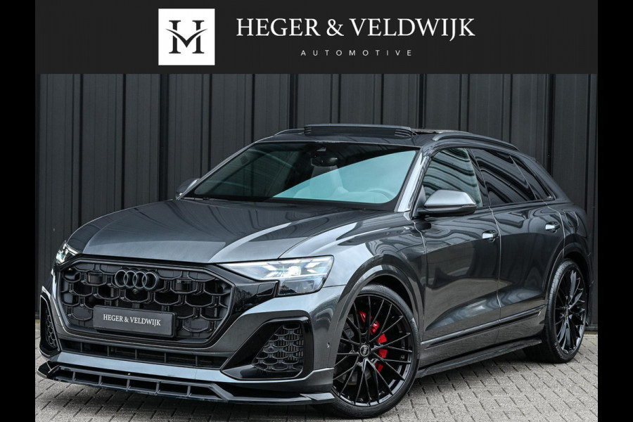 Audi Q8 55 TFSI e quattro Pro Line S | Panoramadak | 360 Camera | B&O | Soft Close | Memory Seats | Luchtvering | Stoelventilatie + Massage | Ambiance Interieur | Stuurverwarming |