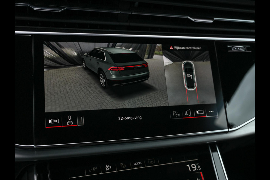 Audi Q8 55 TFSI e quattro Pro Line S | Panoramadak | 360 Camera | B&O | Soft Close | Memory Seats | Luchtvering | Stoelventilatie + Massage | Ambiance Interieur | Stuurverwarming |