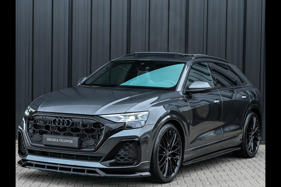 Audi Q8 55 TFSI e quattro Pro Line S | Panoramadak | 360 Camera | B&O | Soft Close | Memory Seats | Luchtvering | Stoelventilatie + Massage | Ambiance Interieur | Stuurverwarming |
