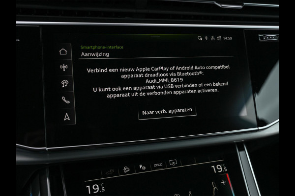 Audi Q8 55 TFSI e quattro Pro Line S | Panoramadak | 360 Camera | B&O | Soft Close | Memory Seats | Luchtvering | Stoelventilatie + Massage | Ambiance Interieur | Stuurverwarming |