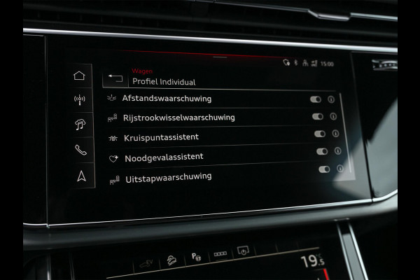 Audi Q8 55 TFSI e quattro Pro Line S | Panoramadak | 360 Camera | B&O | Soft Close | Memory Seats | Luchtvering | Stoelventilatie + Massage | Ambiance Interieur | Stuurverwarming |