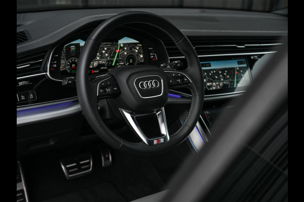 Audi Q8 55 TFSI e quattro Pro Line S | Panoramadak | 360 Camera | B&O | Soft Close | Memory Seats | Luchtvering | Stoelventilatie + Massage | Ambiance Interieur | Stuurverwarming |