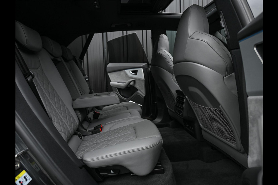 Audi Q8 55 TFSI e quattro Pro Line S | Panoramadak | 360 Camera | B&O | Soft Close | Memory Seats | Luchtvering | Stoelventilatie + Massage | Ambiance Interieur | Stuurverwarming |