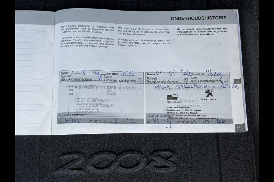 Peugeot 2008 1.2 PureTech Allure Dealer Onderhouden,D-riem vv in 2024,Pano,Trekhaak,Camera,110pk,Carplay,2e Eigenaar,Navi,Clima,Cruise,Pdc V+A,Lm velgen,Recent beurt gehad,N.A.P,Apk tot 02-2027