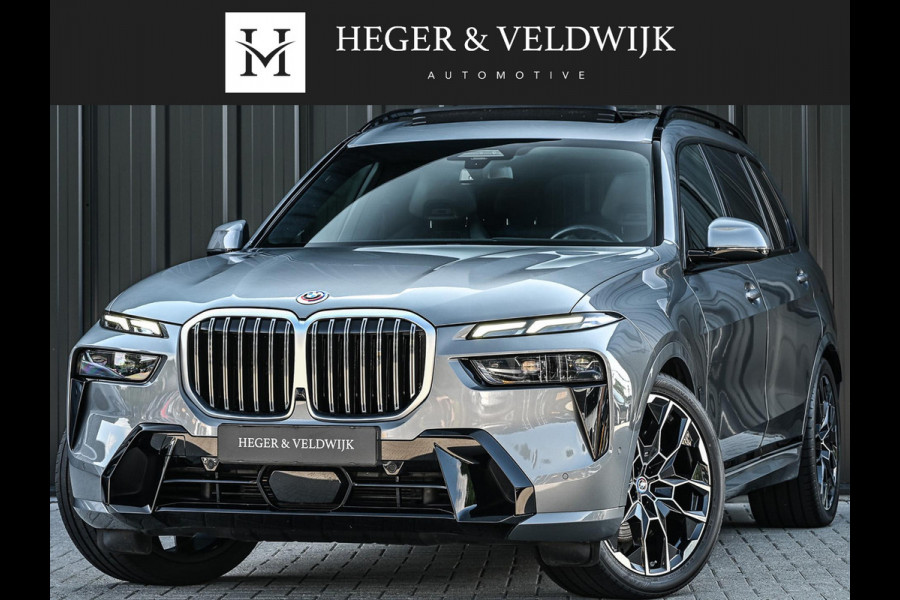 BMW X7 xDrive40i High Executive 7P | Panoramadak | Alcantara Hemel | Harman/Kardon | Iconic Glow | Stoelventilatie + Massage | Actice Cruise | Ambiance Interieur | HUD | Luchtvering |
