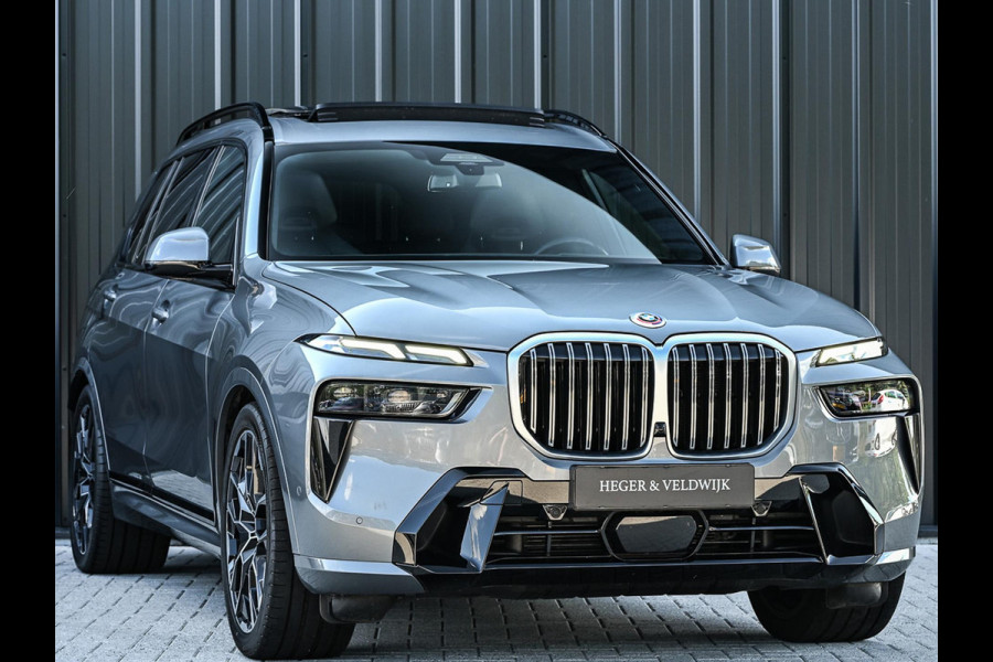 BMW X7 xDrive40i High Executive 7P | Panoramadak | Alcantara Hemel | Harman/Kardon | Iconic Glow | Stoelventilatie + Massage | Actice Cruise | Ambiance Interieur | HUD | Luchtvering |