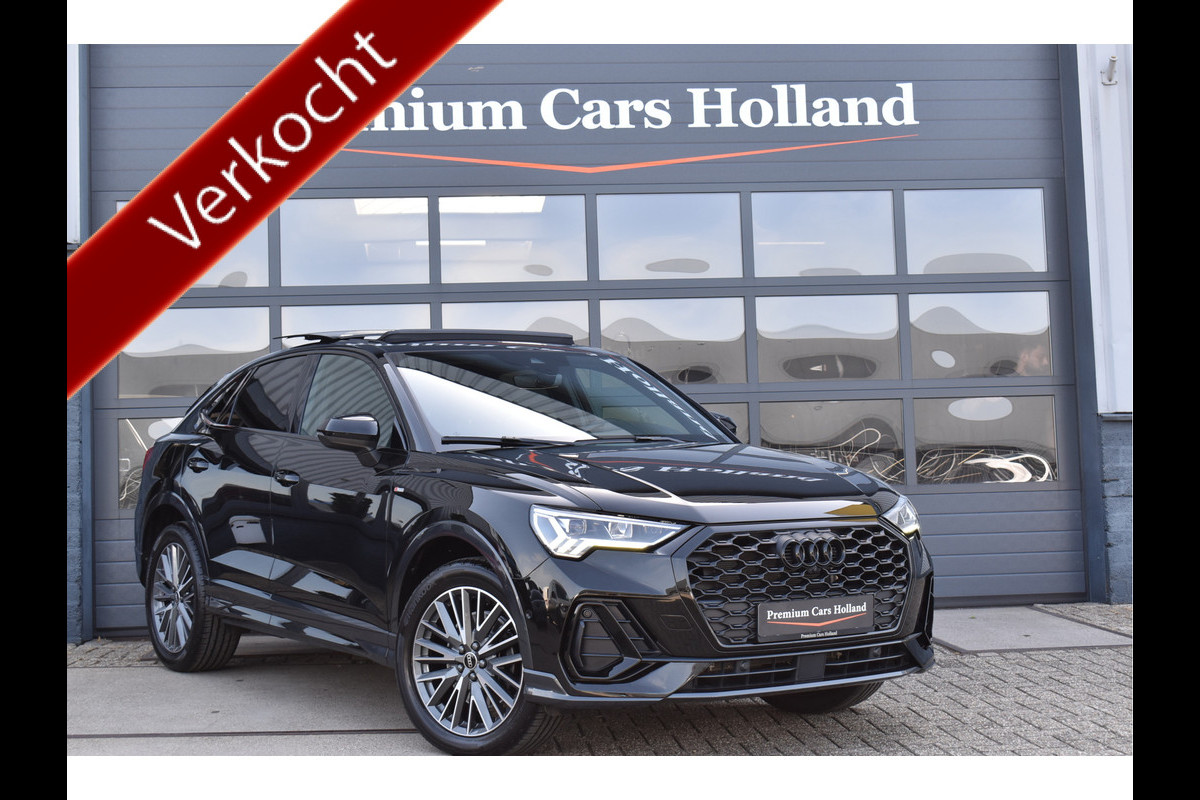 Audi Q3 Sportback 45 TFSI e S-Line 245 Pk Pano Memory Sfeer Keyless Vol Leder 360 Camera 19 Inch