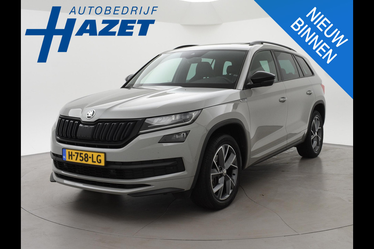 Škoda Kodiaq 1.5 TSI SPORTLINE 7-PERSOONS STEEL GREY + TREKHAAK | PANORAMA | VIRTUAL | STOELVERW. | CANTON