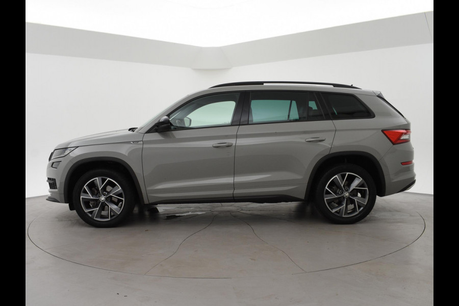 Škoda Kodiaq 1.5 TSI SPORTLINE 7-PERSOONS STEEL GREY + TREKHAAK | PANORAMA | VIRTUAL | STOELVERW. | CANTON