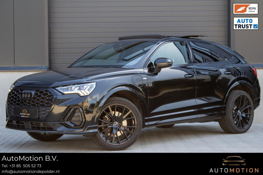 Audi Q3 Sportback 45 TFSIe S line B&O Camera Sfeerverlichting Trekhaak Rode Stiksels