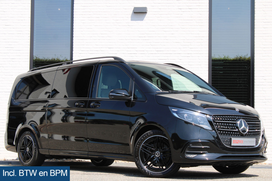 Mercedes-Benz V-Klasse 300d / XXL / AMG / Exclusive / 4-Matic / 7 Pers / Luchtv / Elec Stoel / 360 Cam / Burmester / Vol Opties / NIEUWSTAAT