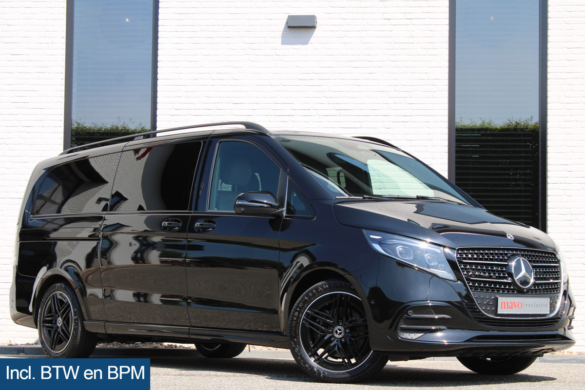 Mercedes-Benz V-Klasse 300d / XXL / AMG / Exclusive / 4-Matic / 6 Pers / Luchtv / Elec Stoel / 360 Cam / Burmester / Vol Opties / NIEUWSTAAT
