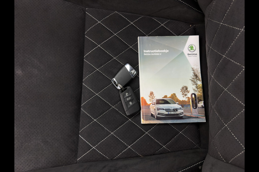 Škoda Superb Combi 1.4 TSI iV Sportline Business (Plug-in) (INCL.BTW) Aut. *PANO | LEATHER-MICROFIBRE | FULL-LED | DIGI-COCKPIT | HEATED-SPORTSEATS | KEYLESS | DAB+ | NAVI-FULLMAP | PRIVACYGLASS | SHIFT-PADDLES | AMBIENT-LIGHT | ECC | PDC | CRUSIE |