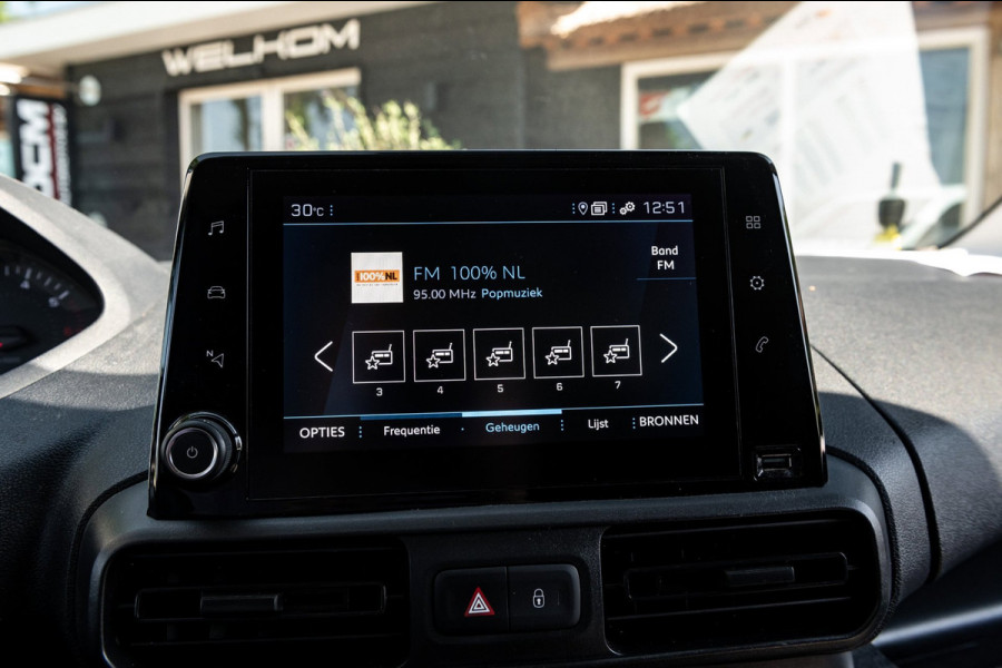 Peugeot Partner 1.2 PureTech Premium Airco I Cruise I Parkeersensoren I Bluetooth I Navigatie I NAP I Benzine