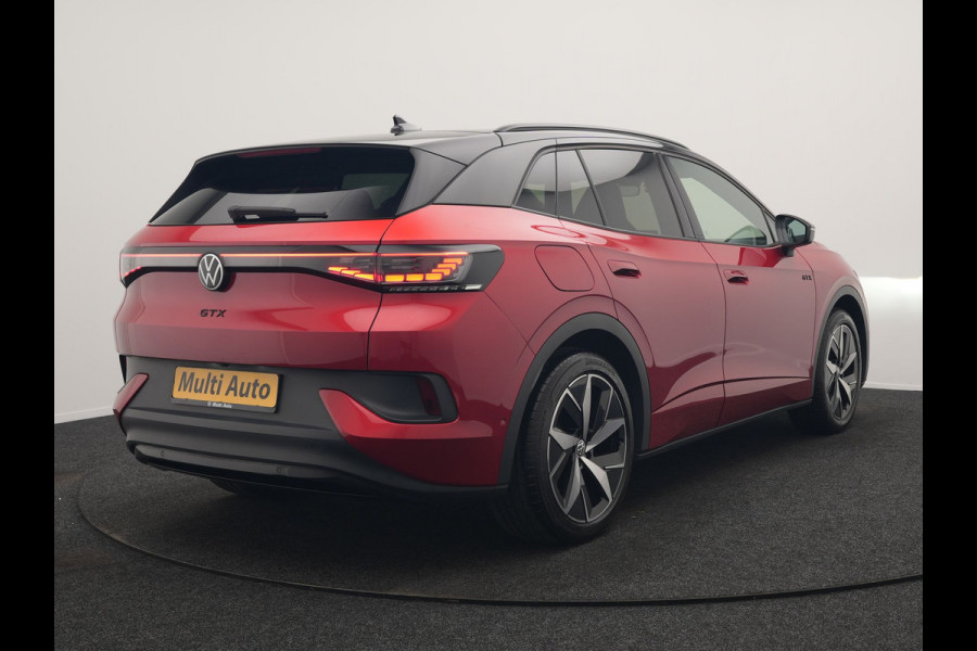 Volkswagen ID.4 GTX 4Motion 77 kWh 299pk Dealer O.H. | Sport Pakket Plus | Adaptive Cruise | Head Up | 360 Camera | Alcantara Sportstoelen Massage & Memory | IQ Light | Sfeerverlichting | Keyless | Blis | Apple Carplay | Stuur Verwarmd | Naviga