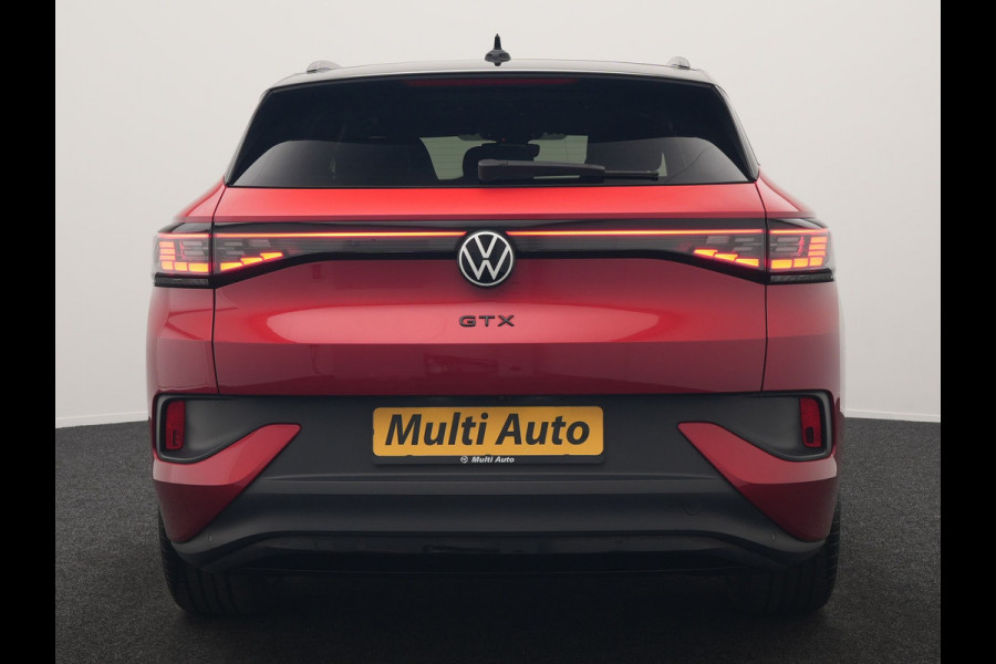 Volkswagen ID.4 GTX 4Motion 77 kWh 299pk Dealer O.H. | Sport Pakket Plus | Adaptive Cruise | Head Up | 360 Camera | Alcantara Sportstoelen Massage & Memory | IQ Light | Sfeerverlichting | Keyless | Blis | Apple Carplay | Stuur Verwarmd | Naviga