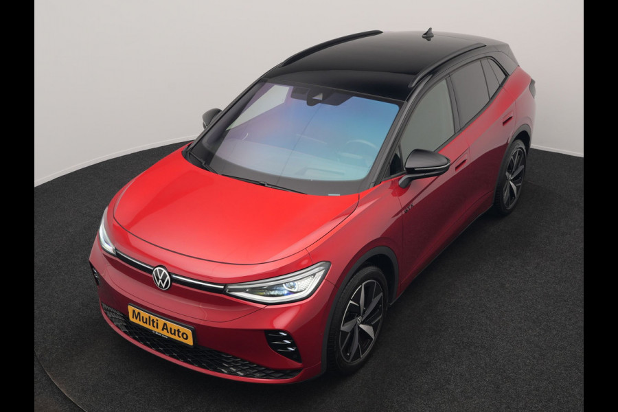 Volkswagen ID.4 GTX 4Motion 77 kWh 299pk Dealer O.H. | Sport Pakket Plus | Adaptive Cruise | Head Up | 360 Camera | Alcantara Sportstoelen Massage & Memory | IQ Light | Sfeerverlichting | Keyless | Blis | Apple Carplay | Stuur Verwarmd | Naviga