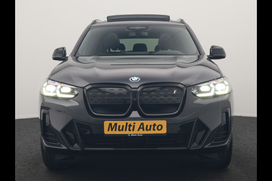 BMW iX3 M Sport High Executive 80 kWh 286pk Dealer O.H. | Panodak | Adaptive Cruise | Head Up | 360 Camera | Harman / Kardon | Lederen Sportstoelen Memory & Verwarmd | Keyless | Blis | Stuur Verwarmd | Sfeerverlichting | Apple Carplay | 20"L.M |