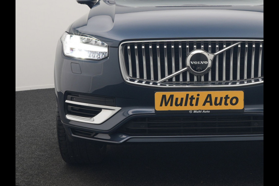 Volvo XC90 T8 AWD Ultimate Bright 7 Persoons LONG RANGE PHEV 455pk Dealer O.H. | Trekhaak Af Fabriek | Panodak | Head Up | Adaptive Cruise | 360 Camera | Bowers & Wilkins | Lederen Sportstoelen Massage & Memory & Ventilatie | Google Assistent | Stoelen & Stuur Verwarmd  | Keyless | Blis | Plug In Hybrid |
