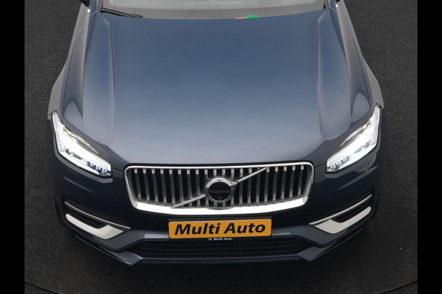 Volvo XC90 T8 AWD Ultimate Bright 7 Persoons LONG RANGE PHEV 455pk Dealer O.H. | Trekhaak Af Fabriek | Panodak | Head Up | Adaptive Cruise | 360 Camera | Bowers & Wilkins | Lederen Sportstoelen Massage & Memory & Ventilatie | Google Assistent | Stoelen & Stuur Verwarmd  | Keyless | Blis | Plug In Hybrid |