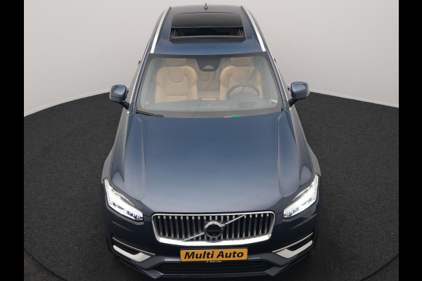 Volvo XC90 T8 AWD Ultimate Bright 7 Persoons LONG RANGE PHEV 455pk Dealer O.H. | Trekhaak Af Fabriek | Panodak | Head Up | Adaptive Cruise | 360 Camera | Bowers & Wilkins | Lederen Sportstoelen Massage & Memory & Ventilatie | Google Assistent | Stoelen & Stuur Verwarmd  | Keyless | Blis | Plug In Hybrid |