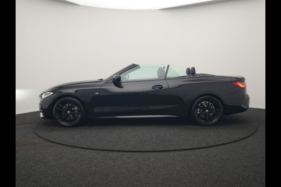 BMW 4 Serie Cabrio 430i M Sport 245pk Dealer O.H. | Adaptief Onderstel | Nekverwarming | Camera | Lederen Sportstoelen Memory & Verwarmd | Hifi Audio | Sfeerverlichting | Stuur Verwarmd | 19"L.M | Blis | Apple Carplay | Navigatie | DAB |