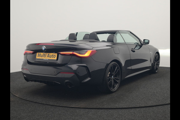 BMW 4 Serie Cabrio 430i M Sport 245pk Dealer O.H. | Adaptief Onderstel | Nekverwarming | Camera | Lederen Sportstoelen Memory & Verwarmd | Hifi Audio | Sfeerverlichting | Stuur Verwarmd | 19"L.M | Blis | Apple Carplay | Navigatie | DAB |