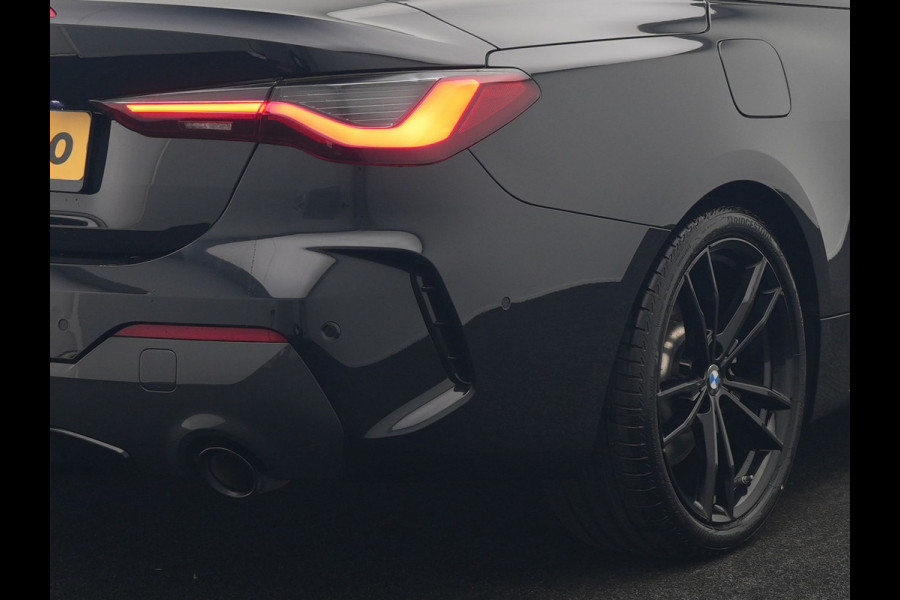 BMW 4 Serie Cabrio 430i M Sport 245pk Dealer O.H. | Adaptief Onderstel | Nekverwarming | Camera | Lederen Sportstoelen Memory & Verwarmd | Hifi Audio | Sfeerverlichting | Stuur Verwarmd | 19"L.M | Blis | Apple Carplay | Navigatie | DAB |
