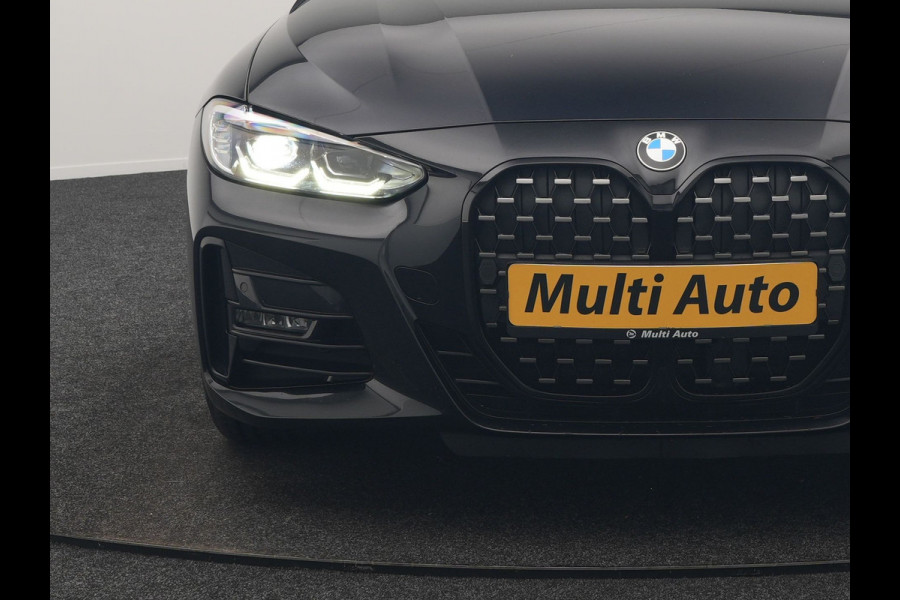 BMW 4 Serie Cabrio 430i M Sport 245pk Dealer O.H. | Adaptief Onderstel | Nekverwarming | Camera | Lederen Sportstoelen Memory & Verwarmd | Hifi Audio | Sfeerverlichting | Stuur Verwarmd | 19"L.M | Blis | Apple Carplay | Navigatie | DAB |