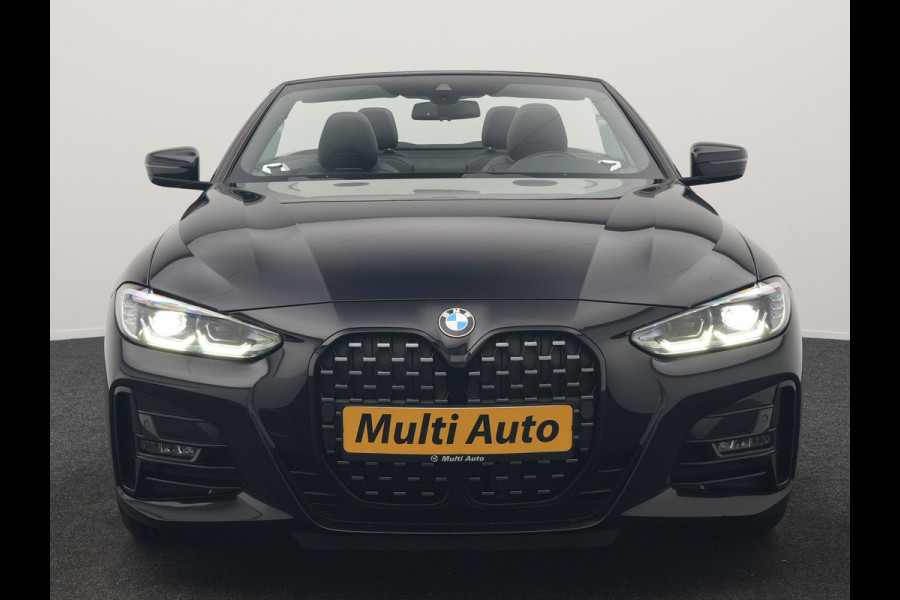 BMW 4 Serie Cabrio 430i M Sport 245pk Dealer O.H. | Adaptief Onderstel | Nekverwarming | Camera | Lederen Sportstoelen Memory & Verwarmd | Hifi Audio | Sfeerverlichting | Stuur Verwarmd | 19"L.M | Blis | Apple Carplay | Navigatie | DAB |