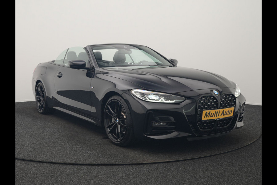 BMW 4 Serie Cabrio 430i M Sport 245pk Dealer O.H. | Adaptief Onderstel | Nekverwarming | Camera | Lederen Sportstoelen Memory & Verwarmd | Hifi Audio | Sfeerverlichting | Stuur Verwarmd | 19"L.M | Blis | Apple Carplay | Navigatie | DAB |