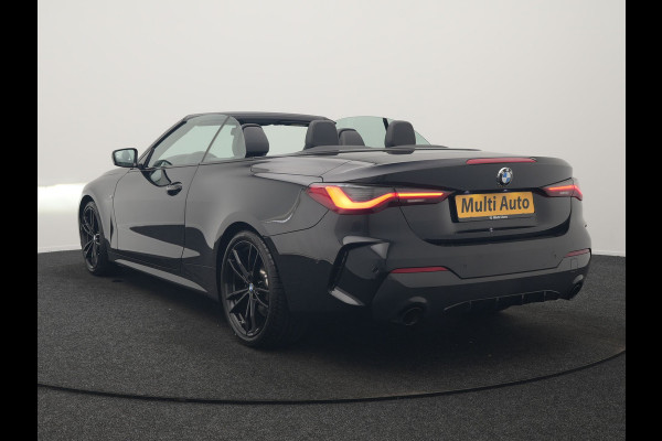BMW 4 Serie Cabrio 430i M Sport 245pk Dealer O.H. | Adaptief Onderstel | Nekverwarming | Camera | Lederen Sportstoelen Memory & Verwarmd | Hifi Audio | Sfeerverlichting | Stuur Verwarmd | 19"L.M | Blis | Apple Carplay | Navigatie | DAB |