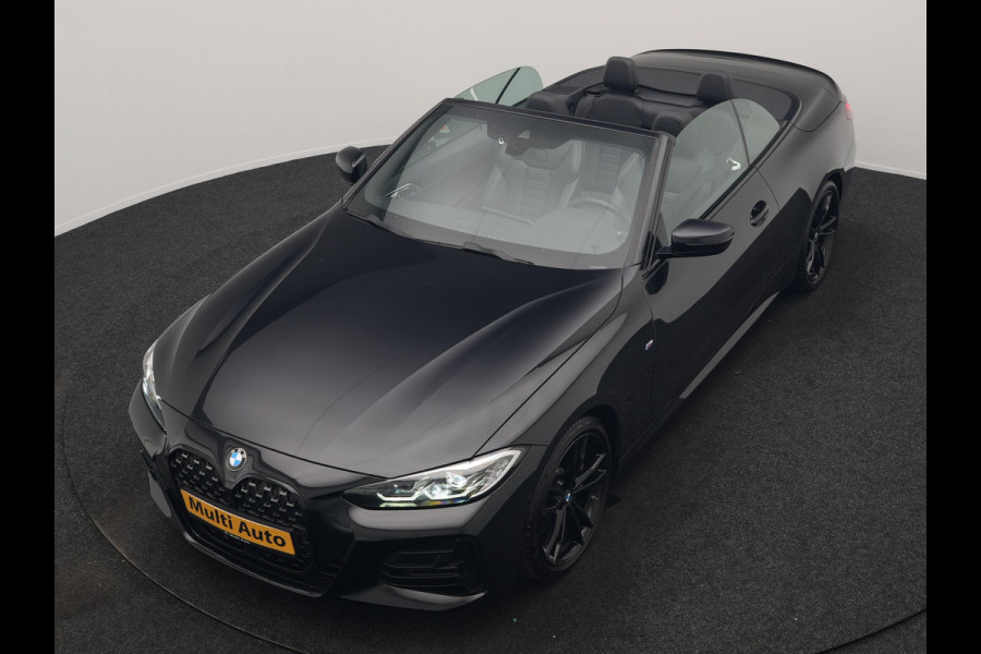 BMW 4 Serie Cabrio 430i M Sport 245pk Dealer O.H. | Adaptief Onderstel | Nekverwarming | Camera | Lederen Sportstoelen Memory & Verwarmd | Hifi Audio | Sfeerverlichting | Stuur Verwarmd | 19"L.M | Blis | Apple Carplay | Navigatie | DAB |