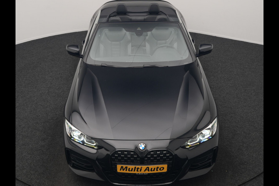 BMW 4 Serie Cabrio 430i M Sport 245pk Dealer O.H. | Adaptief Onderstel | Nekverwarming | Camera | Lederen Sportstoelen Memory & Verwarmd | Hifi Audio | Sfeerverlichting | Stuur Verwarmd | 19"L.M | Blis | Apple Carplay | Navigatie | DAB |