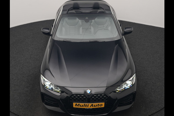 BMW 4 Serie Cabrio 430i M Sport 245pk Dealer O.H. | Adaptief Onderstel | Nekverwarming | Camera | Lederen Sportstoelen Memory & Verwarmd | Hifi Audio | Sfeerverlichting | Stuur Verwarmd | 19"L.M | Blis | Apple Carplay | Navigatie | DAB |