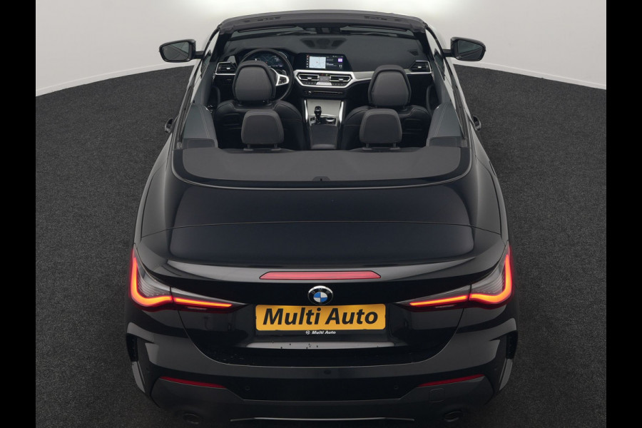 BMW 4 Serie Cabrio 430i M Sport 245pk Dealer O.H. | Adaptief Onderstel | Nekverwarming | Camera | Lederen Sportstoelen Memory & Verwarmd | Hifi Audio | Sfeerverlichting | Stuur Verwarmd | 19"L.M | Blis | Apple Carplay | Navigatie | DAB |