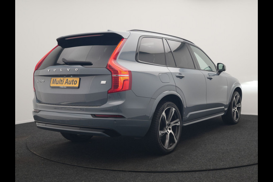 Volvo XC90 T8 Recharge AWD R-Design 7 Persoons Long Range PHEV 456pk Dealer O.H | Luchtvering | Trekhaak Af Fabriek | Panodak | 360 Camera | Adaptive Cruise | Harman  / Kardon | Alcantara Sportstoelen Memory & Verwarmd | Keyless | Pilot Assist | Apple Carplay | Stuur Verwarmd | BLIS | Adaptive LED | Navigatie | Virtual | DAB | 22"L.M | Plug In Hybrid |